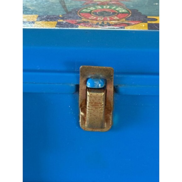 Vintage Ring Raiders Aladdin Lunchbox Thermos 1988 Matchbox Fighter Jets Blue - Picture 5 of 16